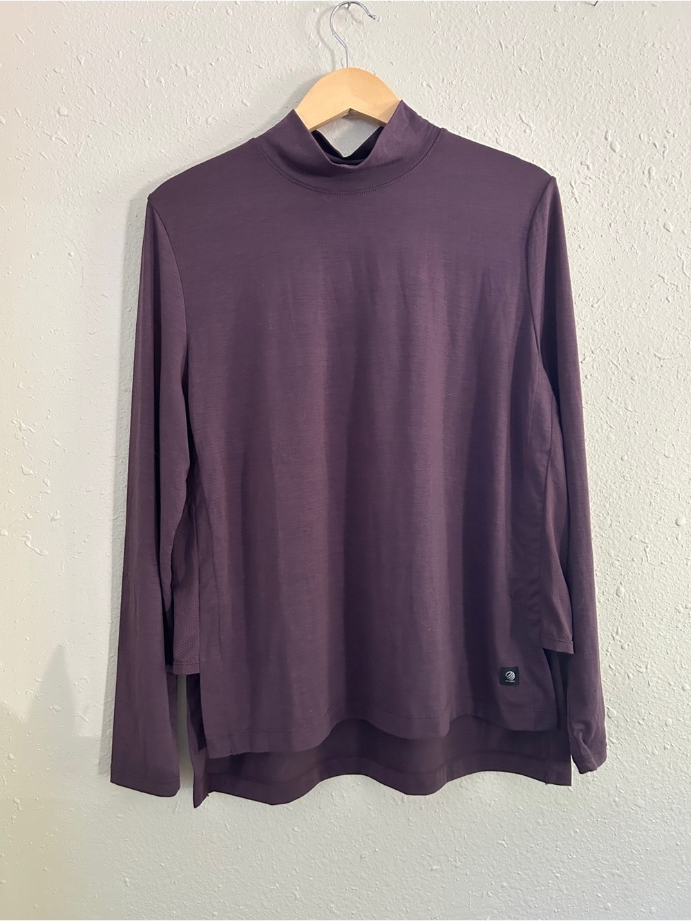 NWT MPG Sport Performance Knit Mock Neck Top Ventilated Sides Moisturize Wick XL